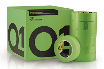 Малярная Лента Водостойкая Q1® High Performance - 24мм*50м, 110°С (зеленая) - HPG124