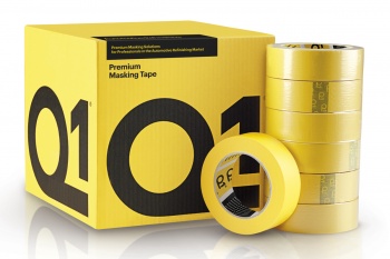 Малярная Лента Q1® Premium - 24мм*50м, 110°С (желтая) - MT124